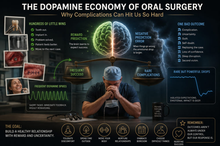 The Dopamine Economy of Oral Surgery: Why Complications Can Hit Us So Hard